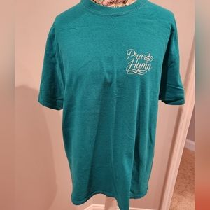Gildan Teal Praise Hymn Tee Shirt size L